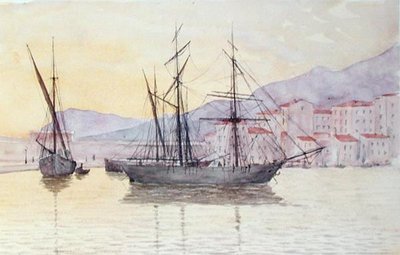 De Haven van Menton door French School