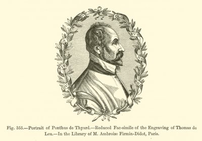 Het portret van Ponthus de Thyard door French School