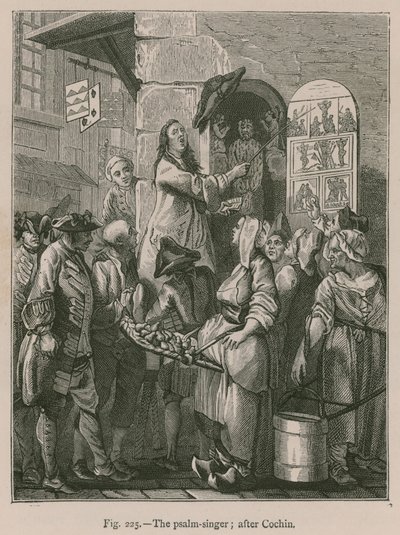 De psalmzanger (naar Cochin) door French School