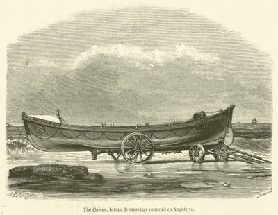 De Quiver, reddingsboot gebouwd in Engeland door French School