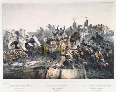 De terugtocht van de Fransen uit Constantine op 24 november 1836 door French School
