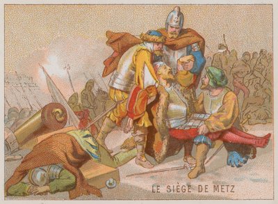 Het beleg van Metz in de Italiaanse Oorlogen door French School