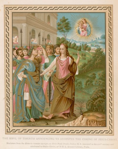 De Sibylle van Tiburtis kondigt Augustus de komst van Jezus Christus aan door French School