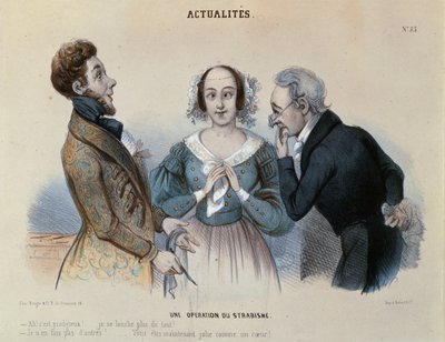 De scheelzienoperatie, ca. 1840 door French School