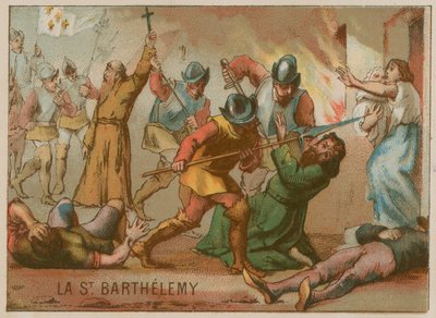 De Bartholomeusnacht door French School
