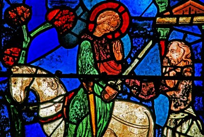 Het Sint-Maartensraam: de heilige verdeelt zijn mantel door French School