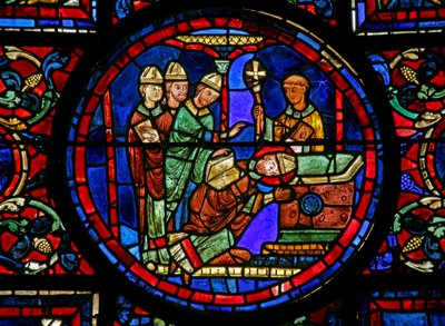 Het Sint-Maartensraam: de heilige wordt tot bisschop van Tours gewijd door French School