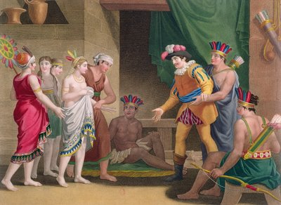 Het verhaal van de Azteekse prinses Amazilly en haar broer Telasco door French School