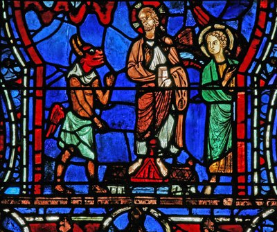 De Verzoeking van Christus op de Tempel door French School