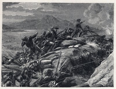 De Terreur tijdens de Franse Revolutie: het beleg van Toulon van september tot december 1793 door de troepen van kapitein Napoleon Bonaparte tegen de stad die verbonden was met de Engelse troepen door French School