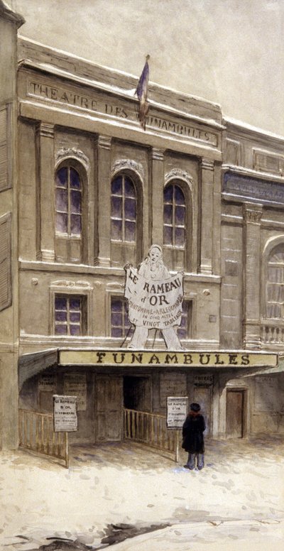 Het Theater des Funambules, Parijs, begin 20e eeuw door French School