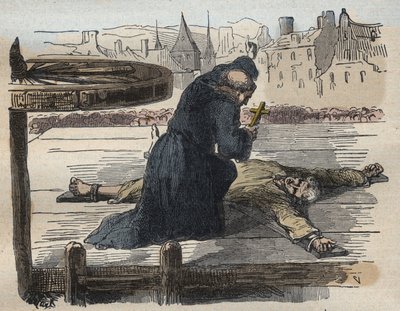 De Marteling van Jean Calas, illustratie uit Causes célèbres de tous les peuples..., door Armand Fouquier, 1858-67 door French School
