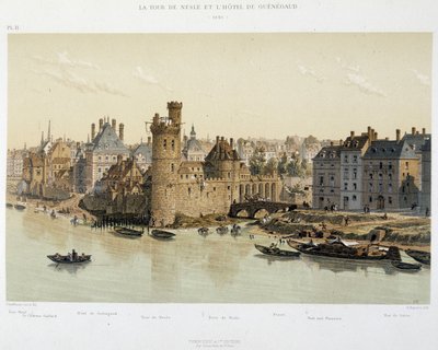 De Toren van Nesles en het Hotel de Guenegaud in 1650 - in 