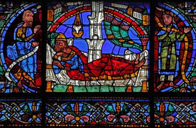 De Boom van Jesse: Nahum, Jesse, Hosea door French School