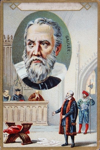 Het proces van Galileo Galilei (1564-1642) in 1633 door French School