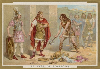 De Vaas van Soissons (chromolitho) door French School