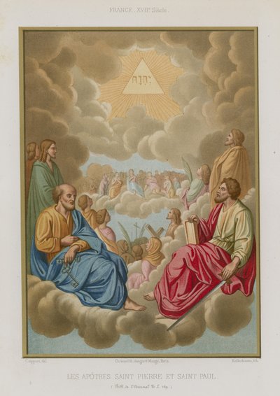 De apostelen Sint Petrus en Sint Paulus door French School