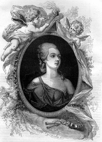 De mooie Marozie (Mariuccia, Mariozza of Marousie van Tusculum, ca. 890-932/937) incestueuze moeder van twee generaties pausen. Gravure in 