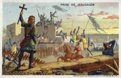 De verovering van Jeruzalem, Eerste Kruistocht, 1099 door French School
