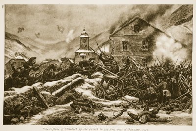 De verovering van Steinbach door de Fransen in de eerste week van januari 1915 door French School