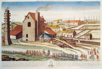 De ramp van de Beaujonc steenkoolmijn bij Luik, 1812 door French School