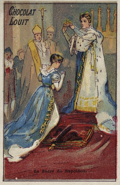 De kroning van Napoleon, 1804 door French School