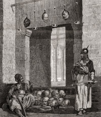 De deur van de Moskee El Assaneyn in Caïro, Egypte, uit "L