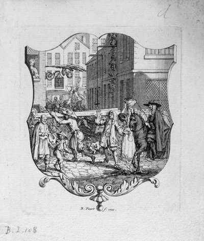 De verlegenheid van Parijs in de 17e eeuw door French School