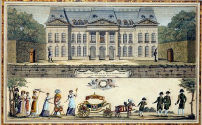 De eerste stappen van de Koning van Rome Napoleon II, Hertog van Reichstadt en zoon van Keizer Napoleon I, een Meudon door French School