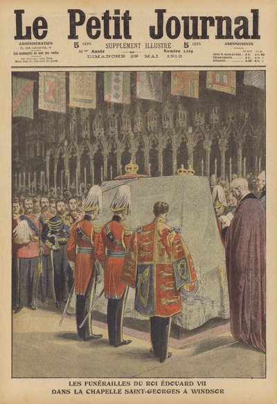 De begrafenis van koning Edward VII in St George