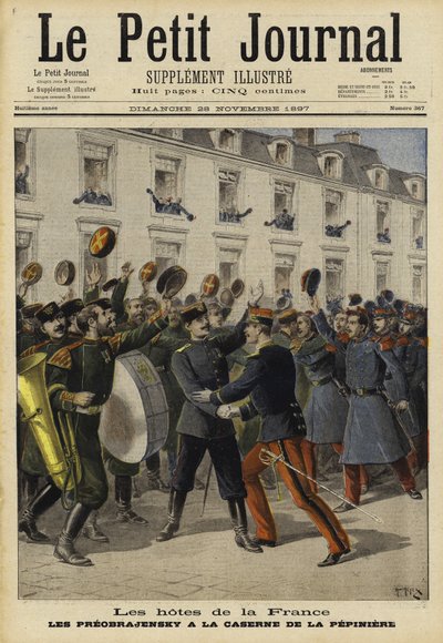 De gasten van Frankrijk, 1897 door French School