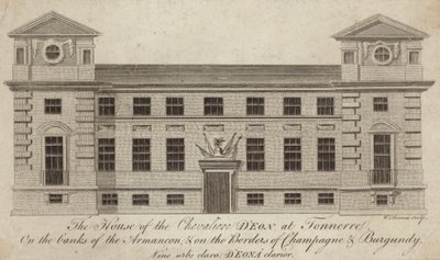 Het huis van de Chevaliere DEon in Tonnerre door French School