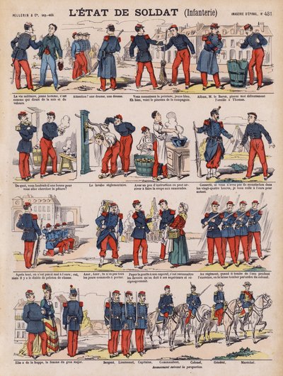 Het leven van een Franse infanteriesoldaat door French School