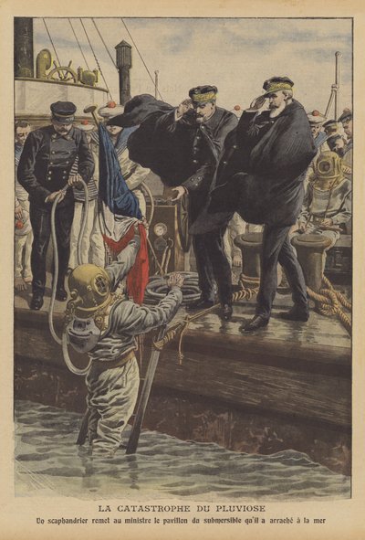 Het verlies van de Franse marinesubmarine Pluviose door French School