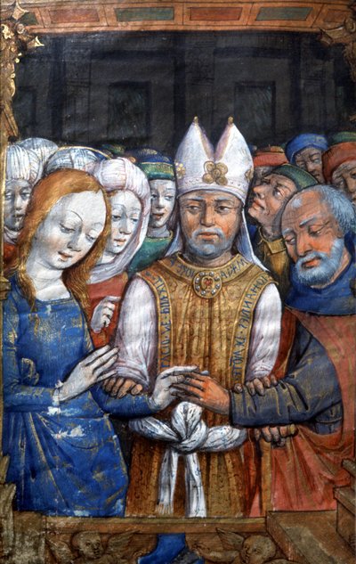 Het Huwelijk van de Maagd Maria en Jozef door French School