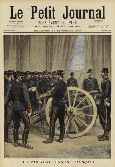 Het nieuwe Franse kanon, 1897 door French School