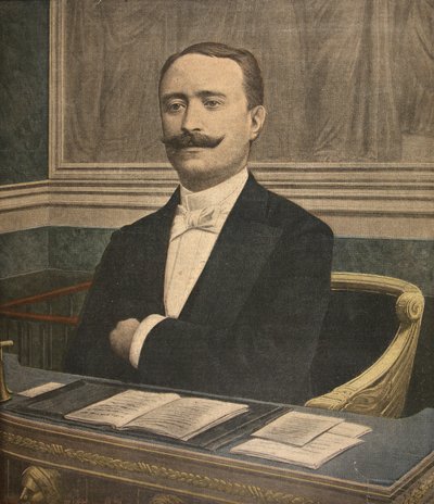 De nieuwe voorzitter van de Chambre des Députés: Paul Deschanel, illustratie uit Le Petit Journal: Supplement illustre, 26 juni 1898 door French School