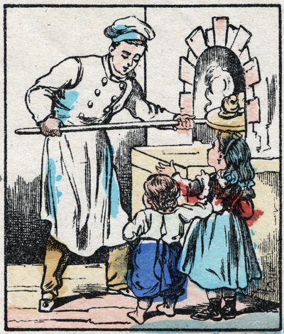 De banketbakker. Gravure in 