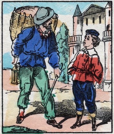 De vodden. Gravure in 