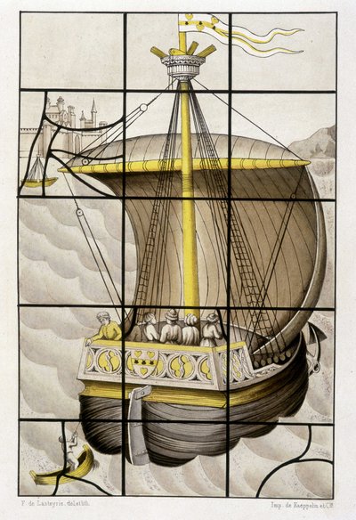 Het schip van Jacques Coeur door French School