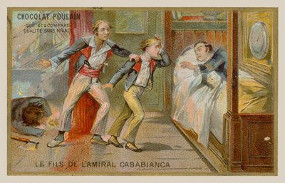 De zoon van admiraal Casabianca door French School