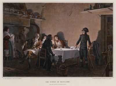 Het avondmaal van Beaucaire door French School