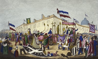 De overblijfselen van bijgeloof worden naar de Conventie gebracht door French School