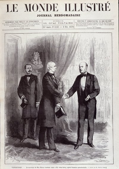 Het bezoek van Maarschalk Patrice van Mac Mahon aan President Jules Grevy. In 