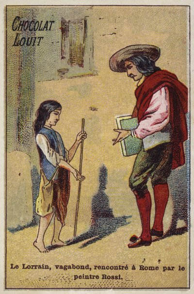 De jonge zwerver Claude Lorrain wordt in Rome ontmoet door de schilder Rossi door French School