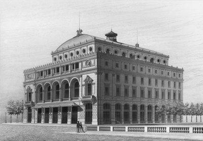 Théâtre Lyrique, nu het Théâtre de la Ville, Place du Châtelet, Parijs door French School