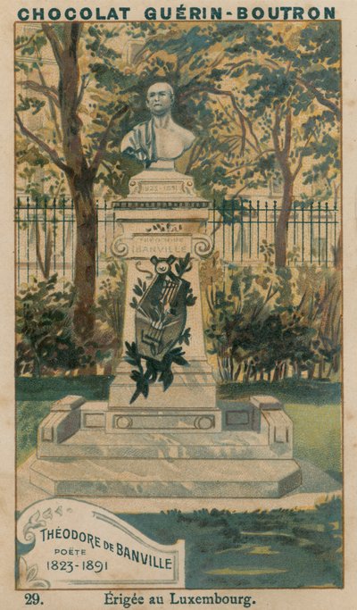 Théodore de Banville, Dichter, 1823-1891, Opgericht in Luxemburg door French School