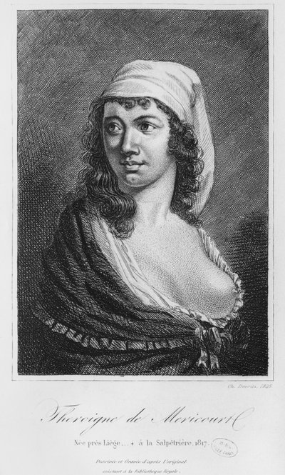 Theroigne de Mericourt, gegraveerd door Charles Devrits (19e eeuw) 1845 door French School