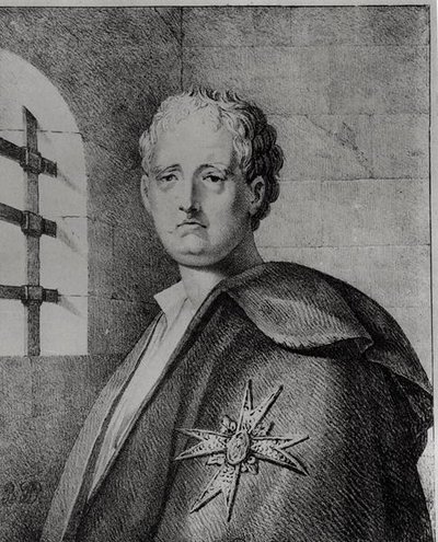 Thomas-Arthur, Graaf de Lally (1702-66) in zijn kerker door French School