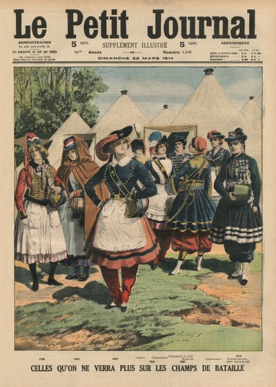 Zij die niet meer zijn op de slagvelden, voorpagina illustratie uit 